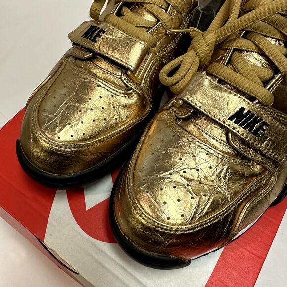 NIB NWT Nike Air Trainer 1 PRM QS (NFL) Super Bowl 50 Metallic Gold / Black 9.5 main image 6
